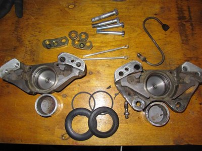 Splittet caliper